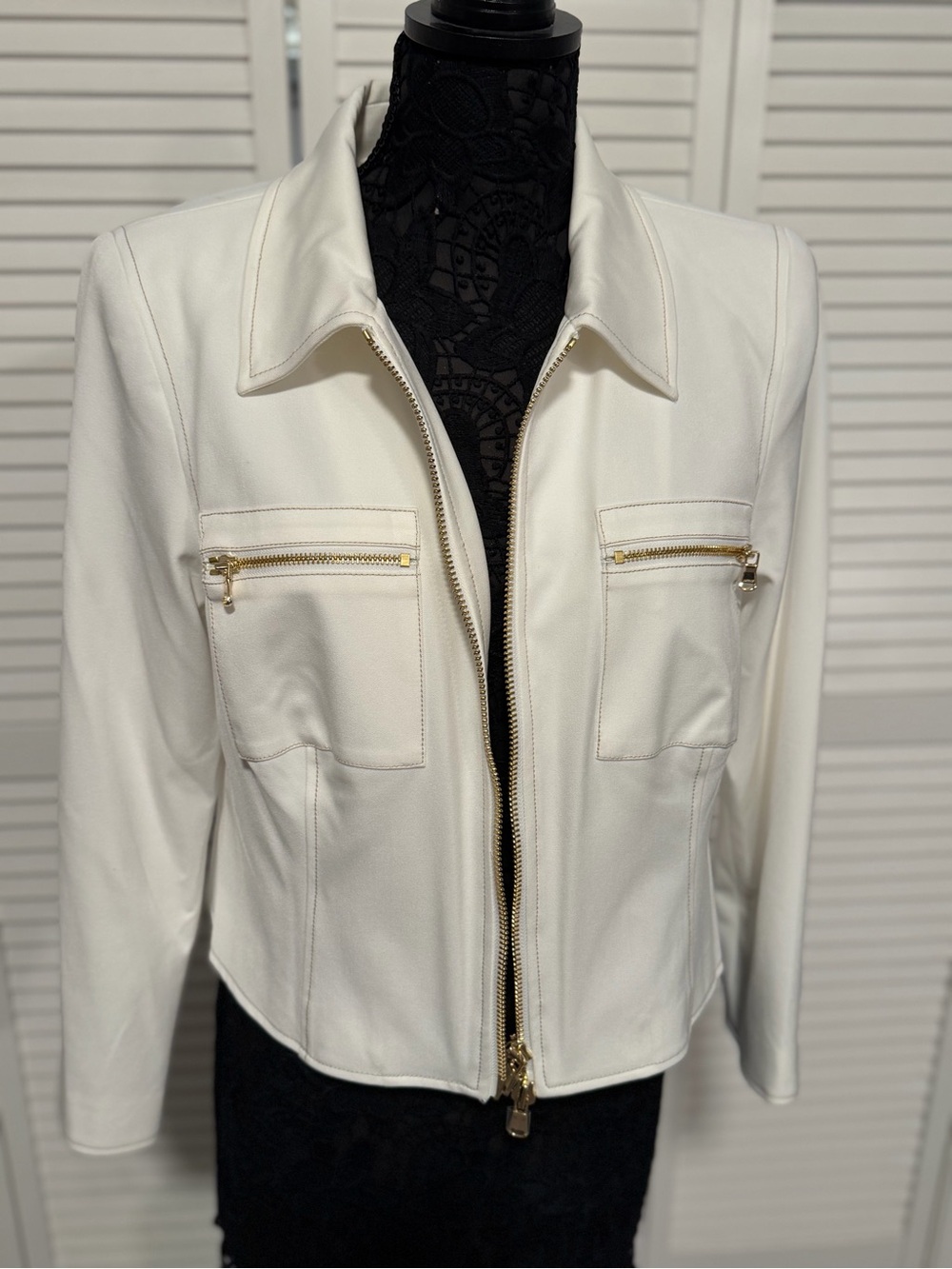 L’agence Calianna Shirt Jacket - White  NWT